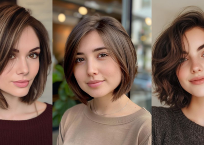 short haircuts for women with round faces