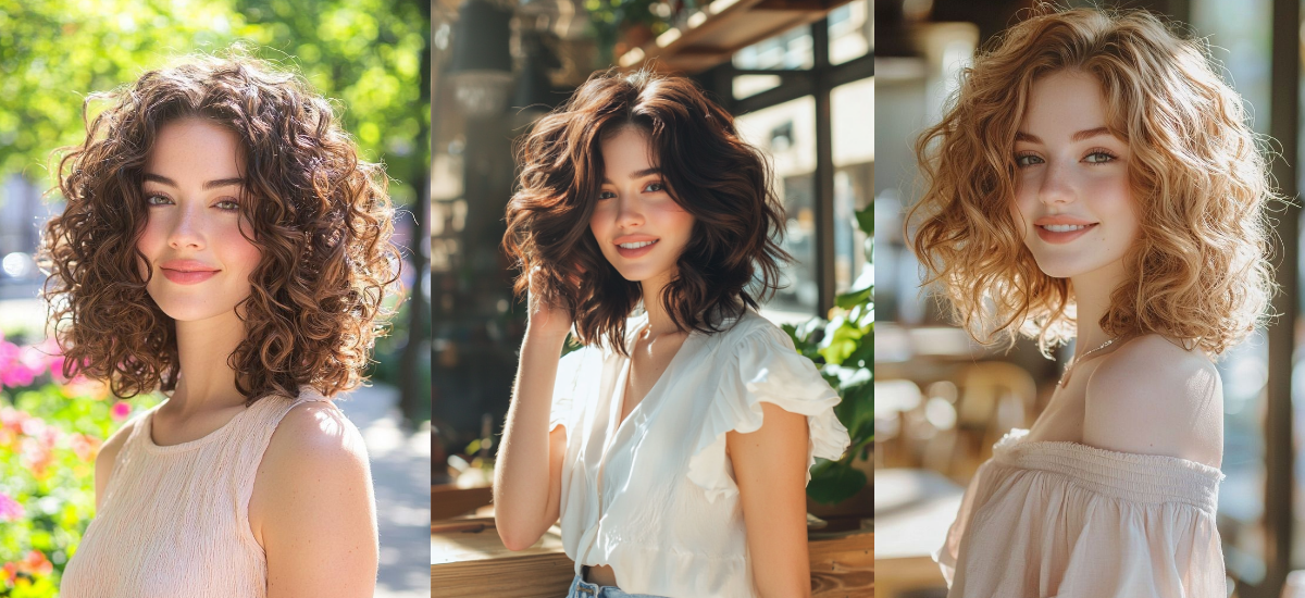 Hairstyles for curly hair types